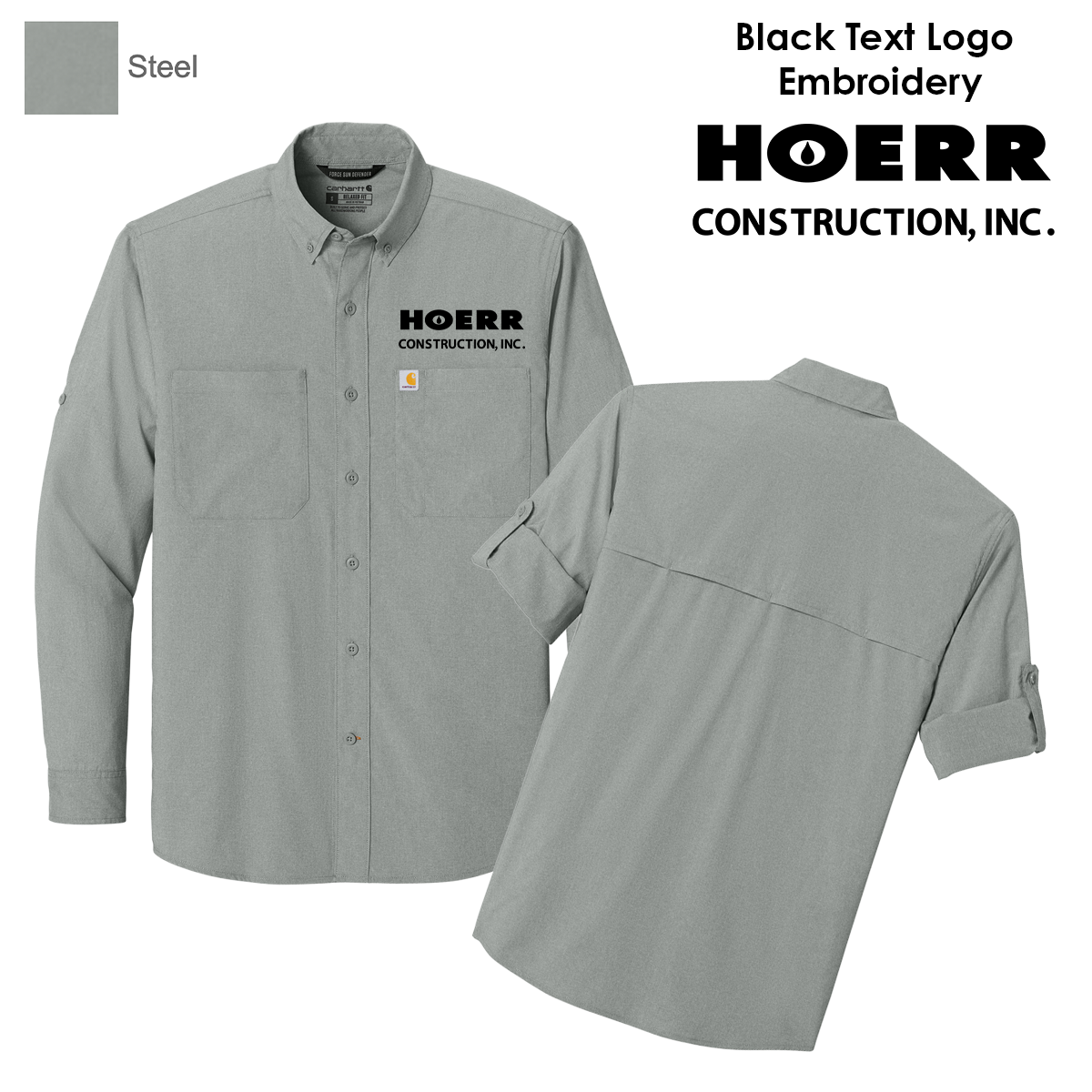HC - Embroidered - Carhartt Force® Sun Defender™ Long Sleeve Shirt