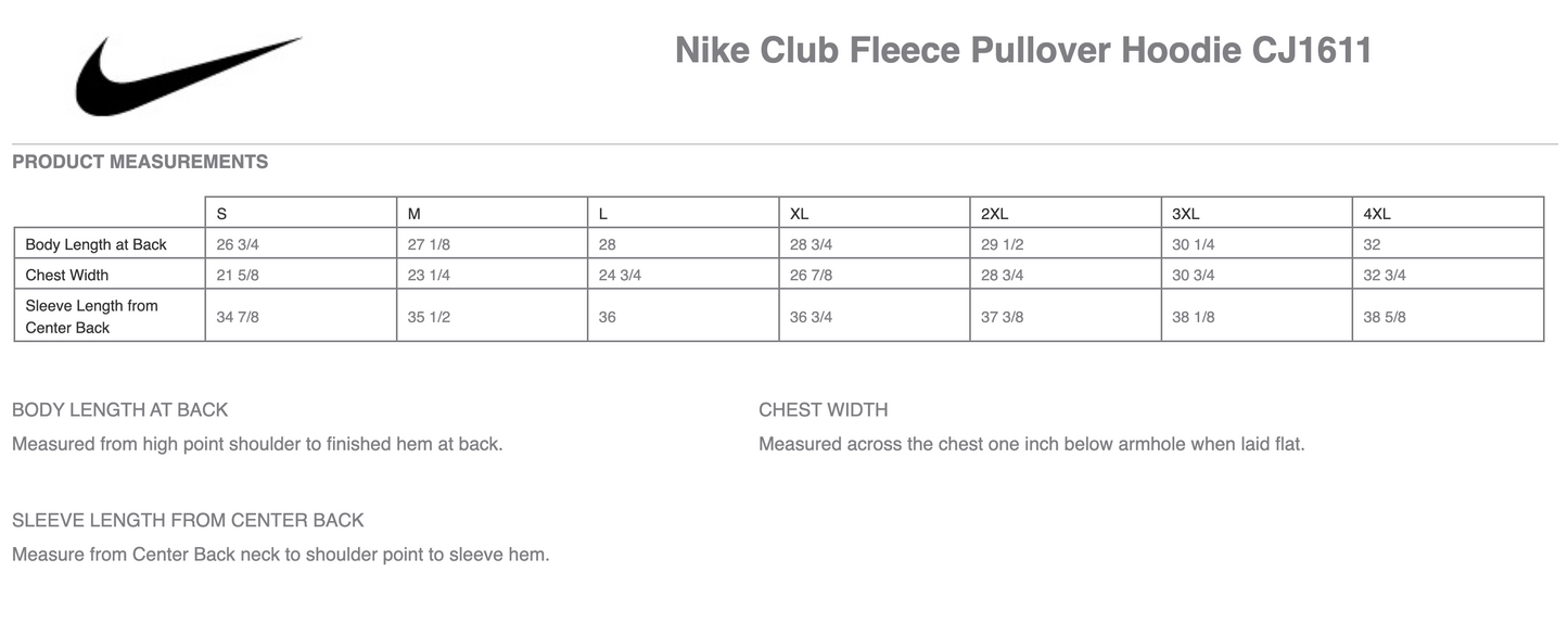 HC - Printed - Nike Club Fleece Pullover Hoodie