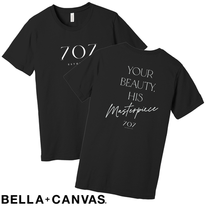 707 - Your Beauty His Masterpiece - BELLA+CANVAS® Unisex Jersey Short Sleeve Tee