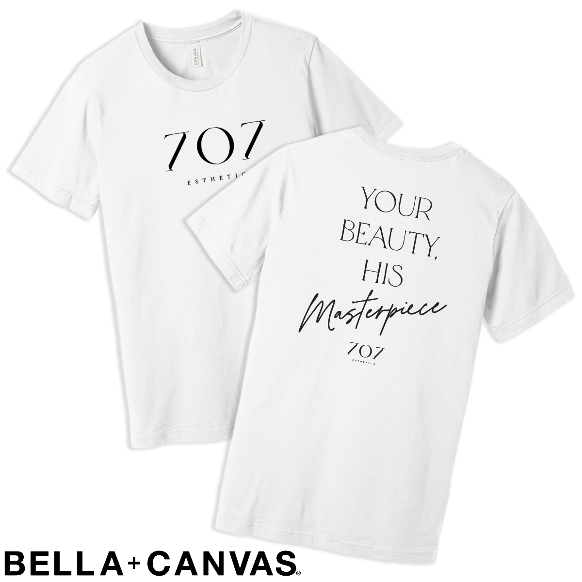 707 - Your Beauty His Masterpiece - BELLA+CANVAS® Unisex Jersey Short Sleeve Tee