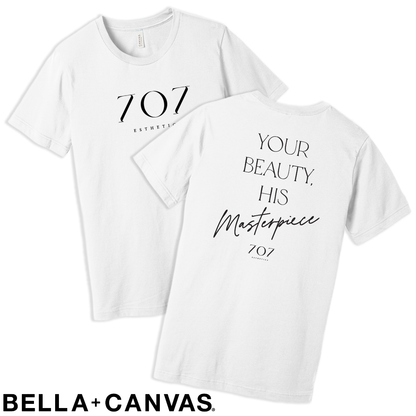 707 - Your Beauty His Masterpiece - BELLA+CANVAS® Unisex Jersey Short Sleeve Tee