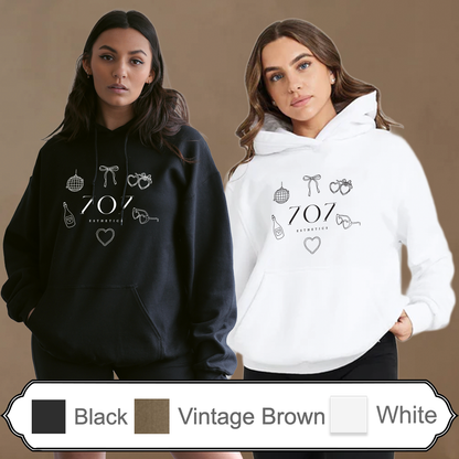 707 - Doodle Print - BELLA+CANVAS® - Unisex 10 oz. Heavyweight Hoodie