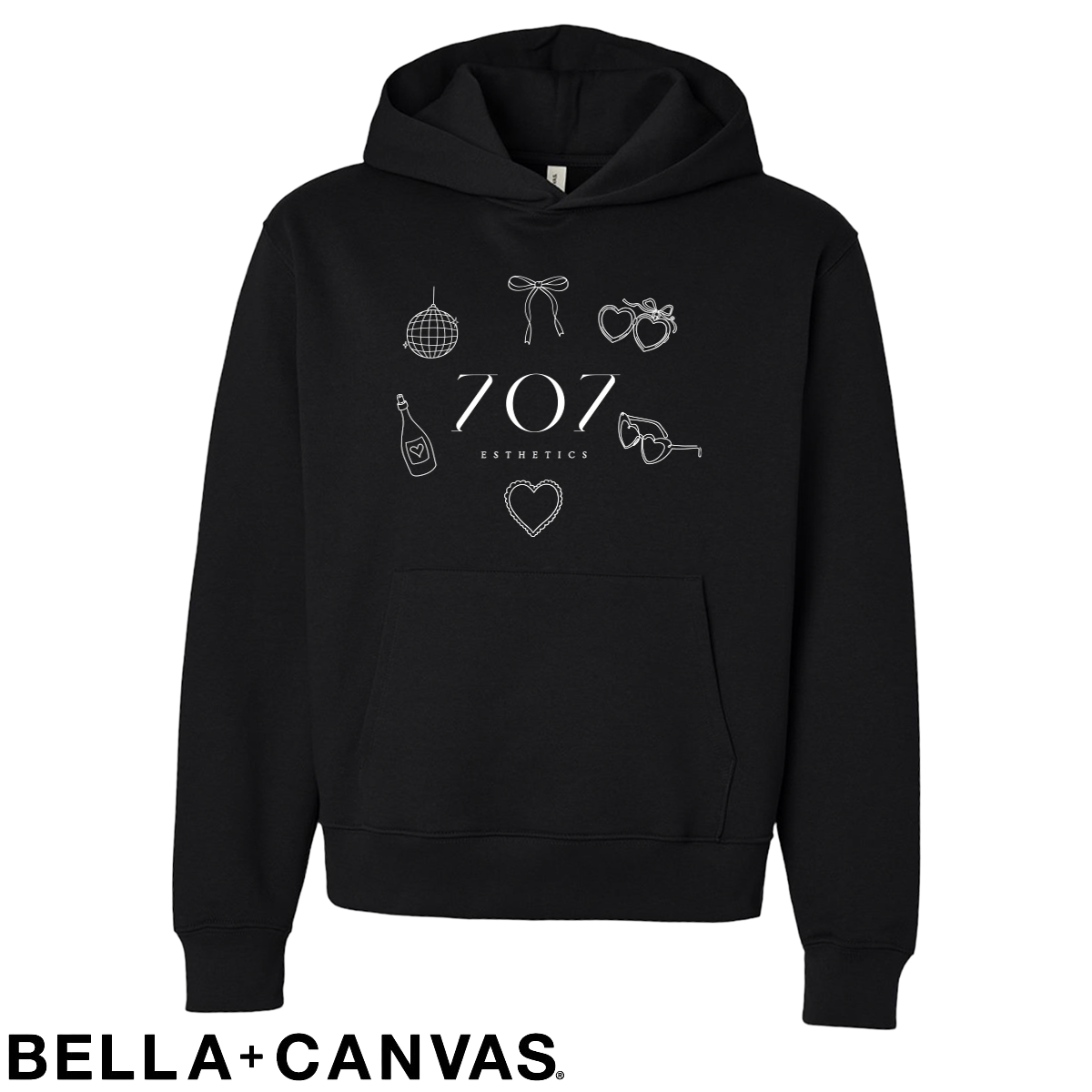 707 - Doodle Print - BELLA+CANVAS® - Unisex 10 oz. Heavyweight Hoodie