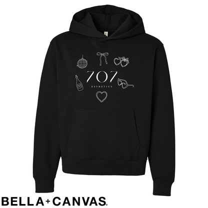 707 - Doodle Print - BELLA+CANVAS® - Unisex 10 oz. Heavyweight Hoodie
