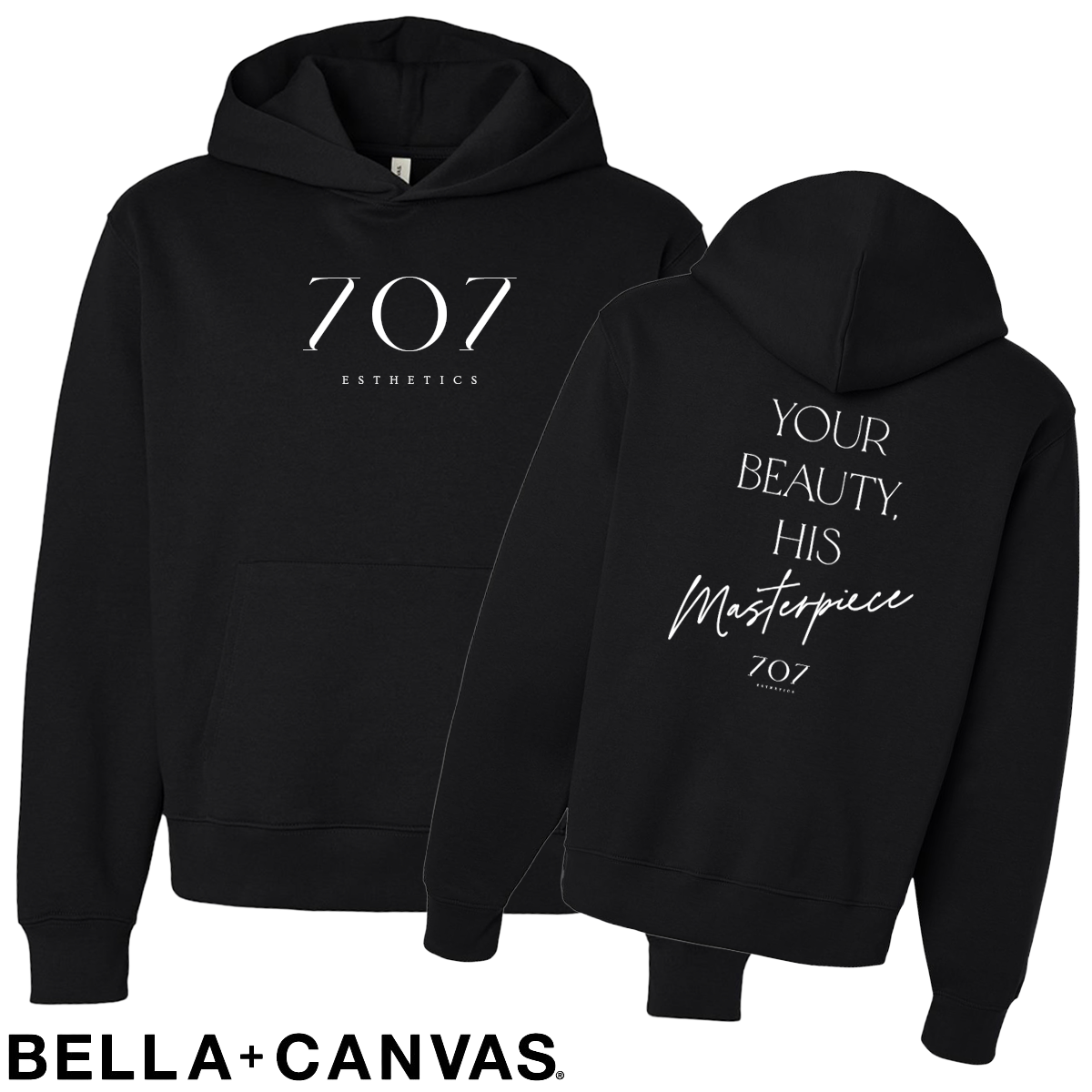 707 - Your Beauty His Masterpiece - BELLA+CANVAS® - Unisex 10 oz. Heavyweight Hoodie