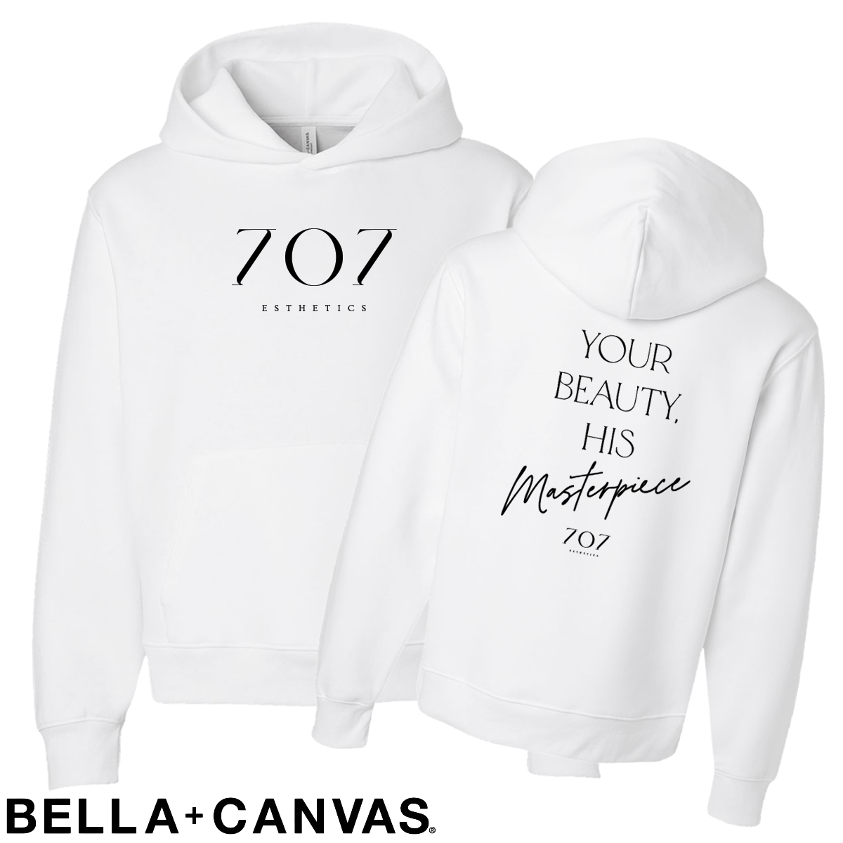 707 - Your Beauty His Masterpiece - BELLA+CANVAS® - Unisex 10 oz. Heavyweight Hoodie