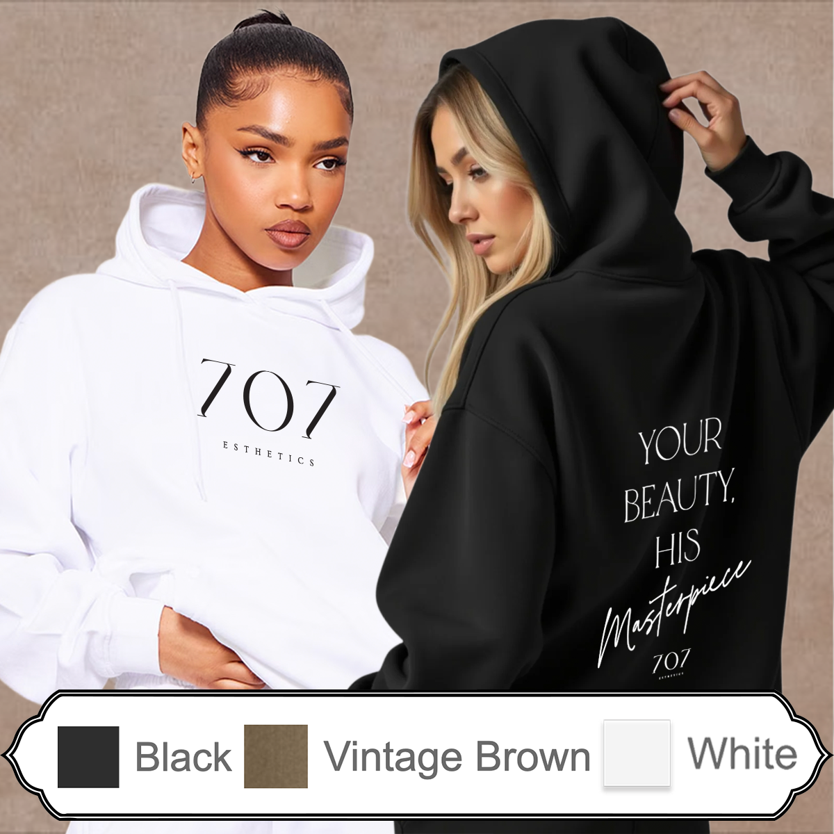 707 - Your Beauty His Masterpiece - BELLA+CANVAS® - Unisex 10 oz. Heavyweight Hoodie