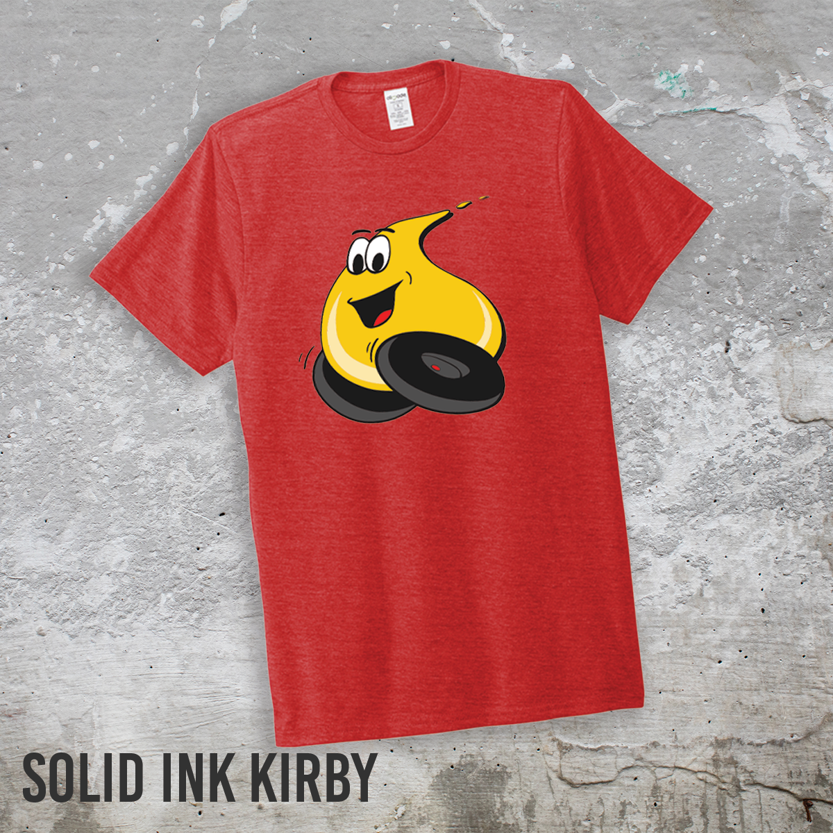 Ken's Oil Full Front Kirby Print - Allmade® Unisex Tri-Blend Tee