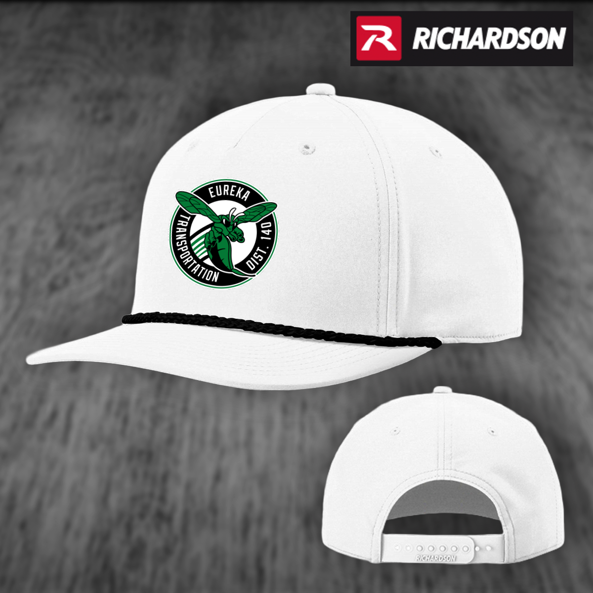 D140TD - Printed - Richardson 5-Panel Classic Rope Cap