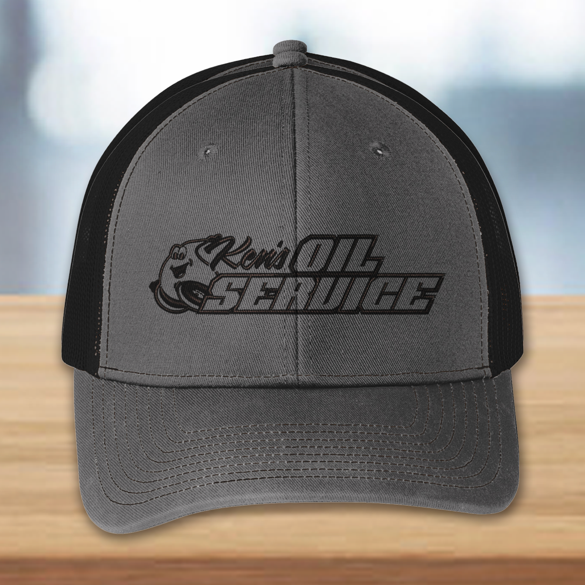 Ken's Oil Embroidered Port Authority® Snapback Trucker Cap