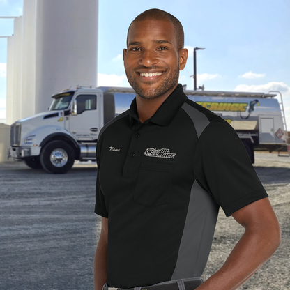 Ken's Oil Embroidered CornerStone® Select Snag-Proof Two Way Colorblock Pocket Polo