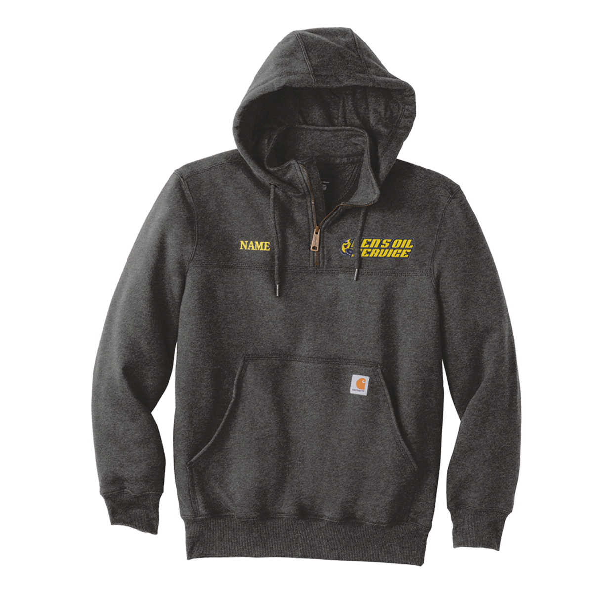 Ken's Oil Embroidered Carhartt® Rain Defender® Paxton Heavyweight Hooded Zip Mock Sweatshirt