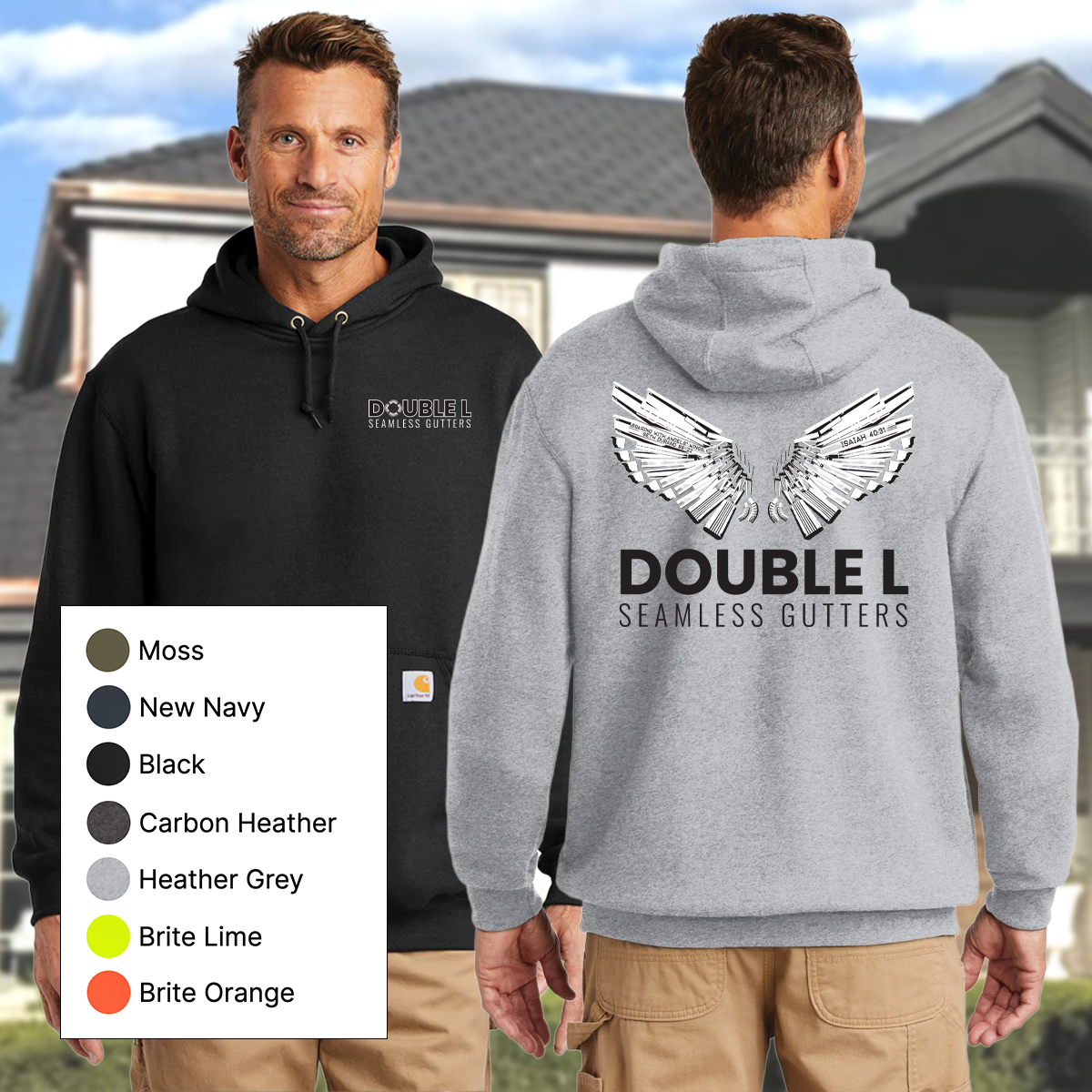 Double L - Printed Carhartt® Midweight Hooded Sweatshirt