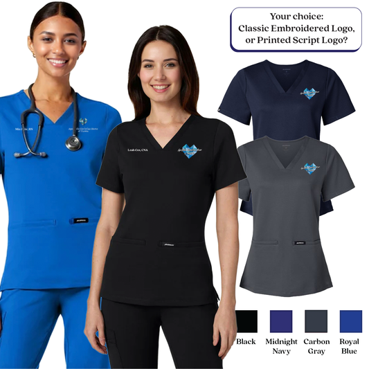 EACH - Jaanuu Women's Cesi UltraSOFT­™ Slim Fit Scrub V-Neck Top