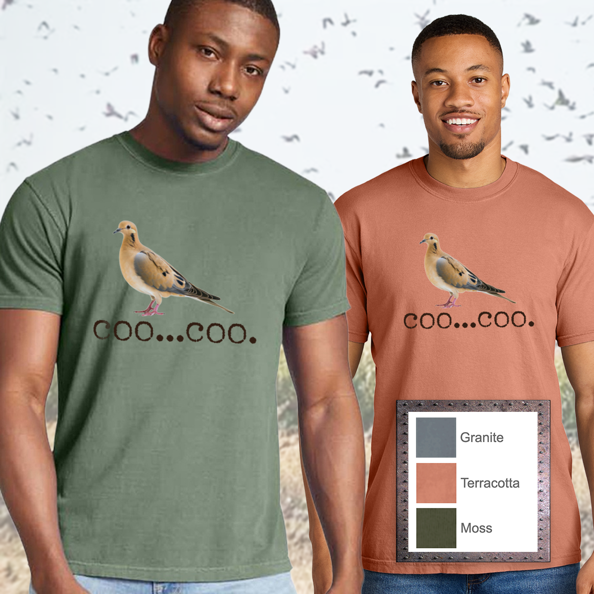 Bow'd Up - Coo... Coo. - Comfort Colors® Heavyweight Ring Spun Tee - Unisex Cut