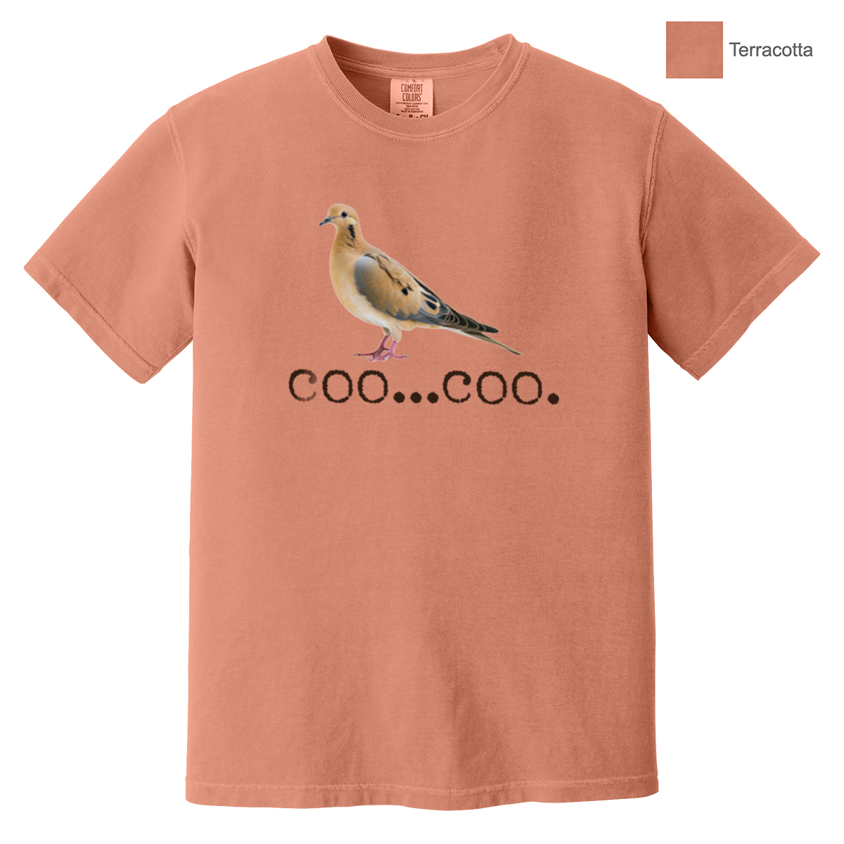 Bow'd Up - Coo... Coo. - Comfort Colors® Heavyweight Ring Spun Tee - Unisex Cut