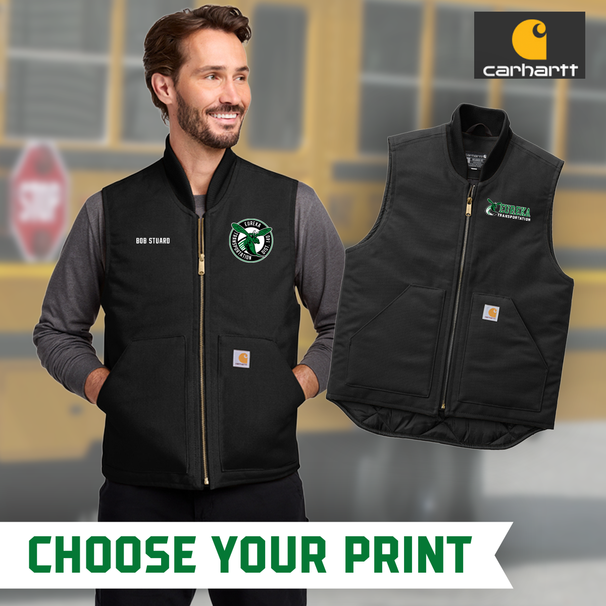 D140TD - Printed - Carhartt® Duck Vest