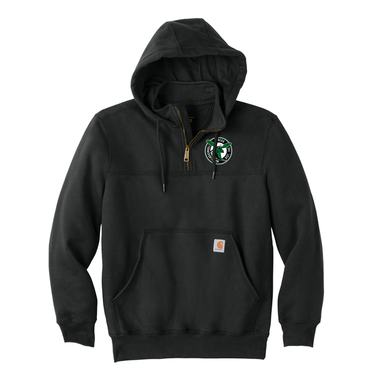 D140TD - Printed - Carhartt® Rain Defender® Paxton Heavyweight Hooded Zip Mock Sweatshirt