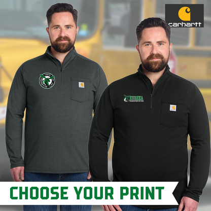 D140TD - Printed- Carhartt Force® 1/4-Zip Long Sleeve T-Shirt