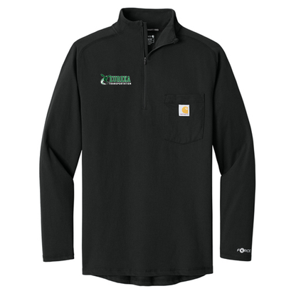 D140TD - Printed- Carhartt Force® 1/4-Zip Long Sleeve T-Shirt