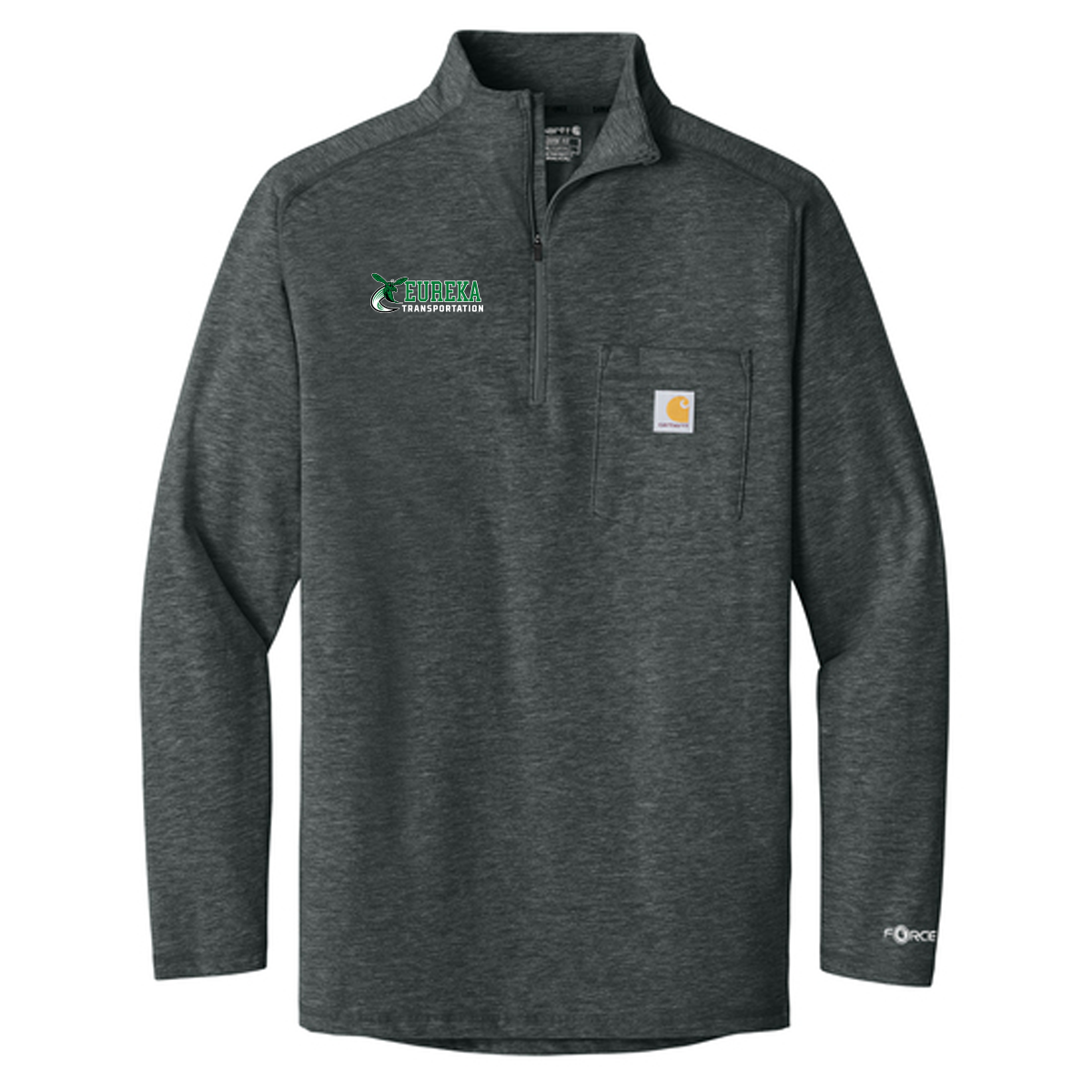 D140TD - Printed- Carhartt Force® 1/4-Zip Long Sleeve T-Shirt
