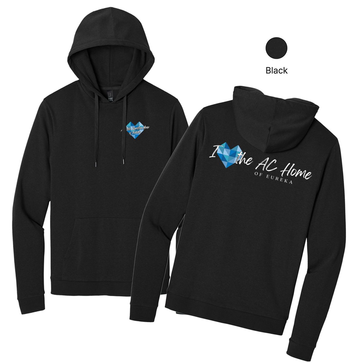 EACH - Printed - I Heart the AC Home of Eureka - District® Perfect Tri® Fleece Pullover Hoodie