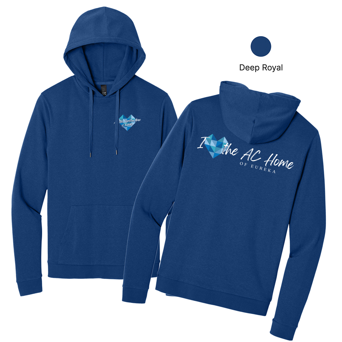 EACH - Printed - I Heart the AC Home of Eureka - District® Perfect Tri® Fleece Pullover Hoodie