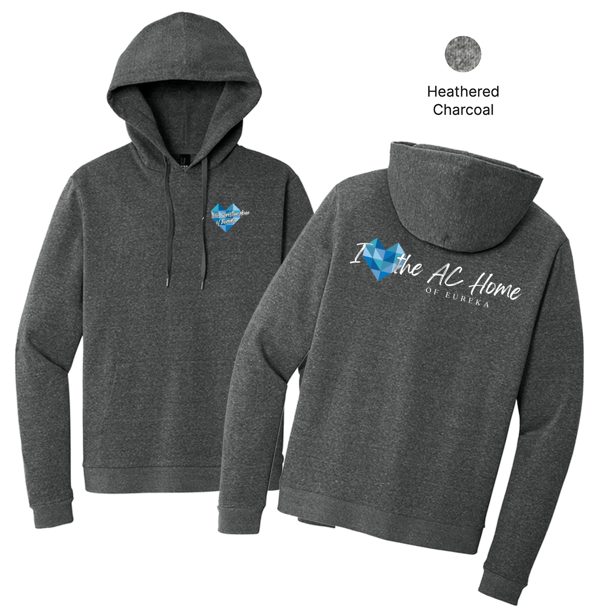 EACH - Printed - I Heart the AC Home of Eureka - District® Perfect Tri® Fleece Pullover Hoodie