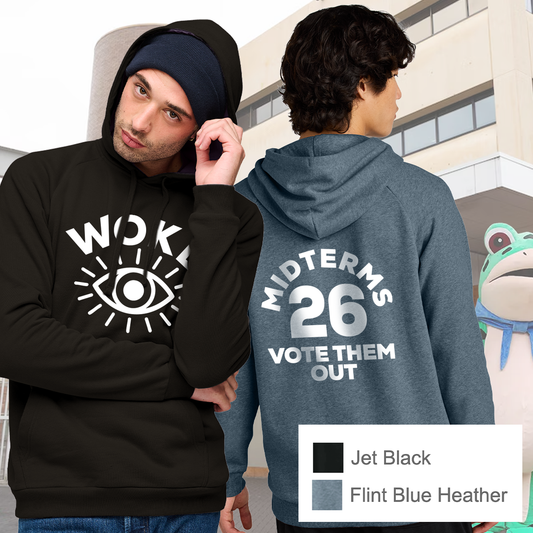 Just WOKE - District® Cloud Fleece Hoodie - Unisex Cut