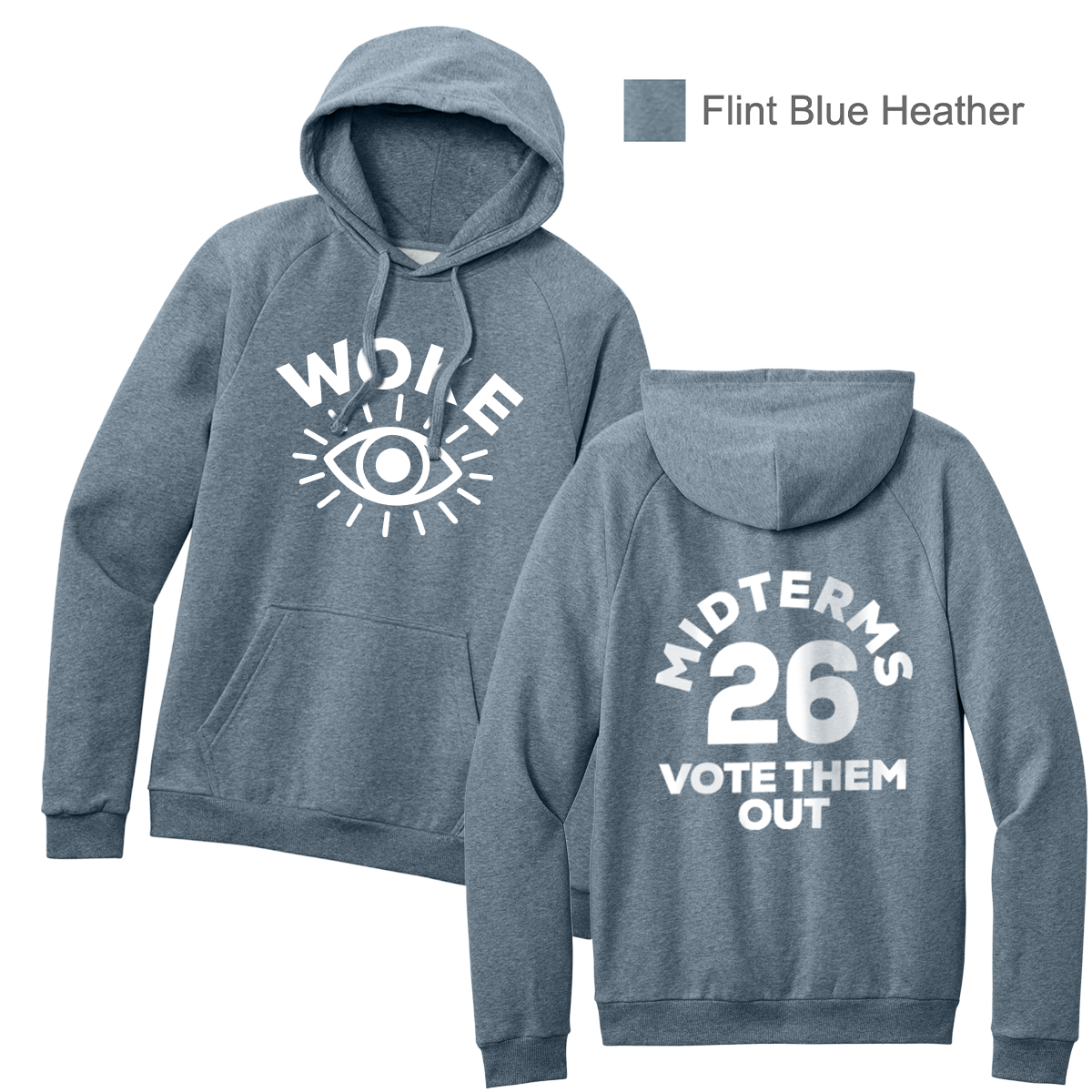 Just WOKE - District® Cloud Fleece Hoodie - Unisex Cut