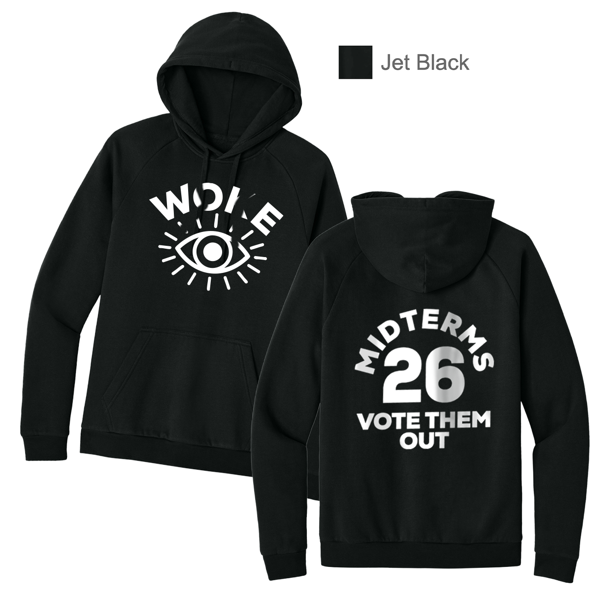 Just WOKE - District® Cloud Fleece Hoodie - Unisex Cut