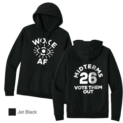 WOKE AF - District® Cloud Fleece Hoodie - Unisex Cut