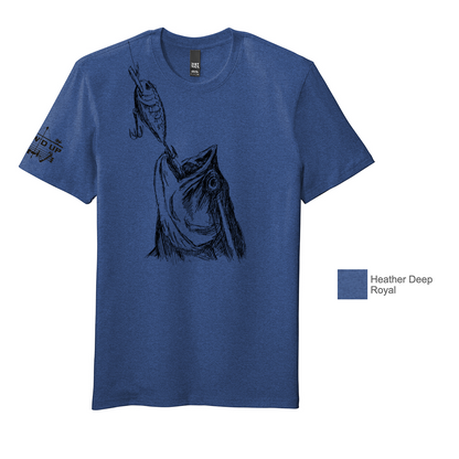 Bow'd Up - Fishy Doodle - District® Flex Tee - Unisex Cut