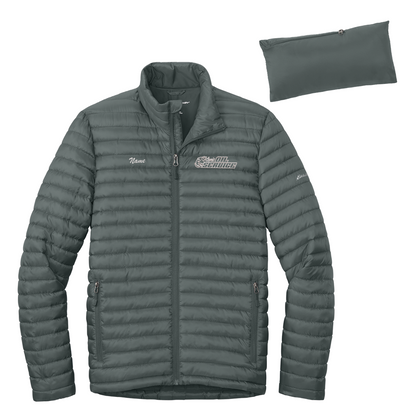 Ken's Oil Embroidered Eddie Bauer® Packable Quilted Full-Zip