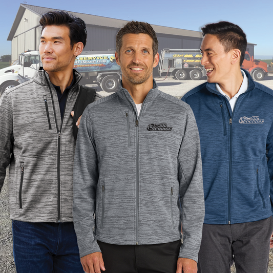 Ken's Oil Embroidered Port Authority® Digi Stripe Fleece Jacket