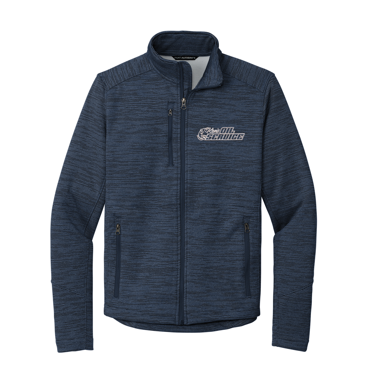 Ken's Oil Embroidered Port Authority® Digi Stripe Fleece Jacket