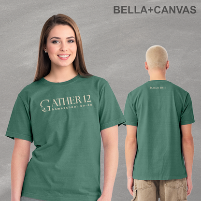 G12 - Printed - Unisex Adult - BELLA+CANVAS® Unisex Heavyweight Garment-Dyed Tee - Gather 12 Print