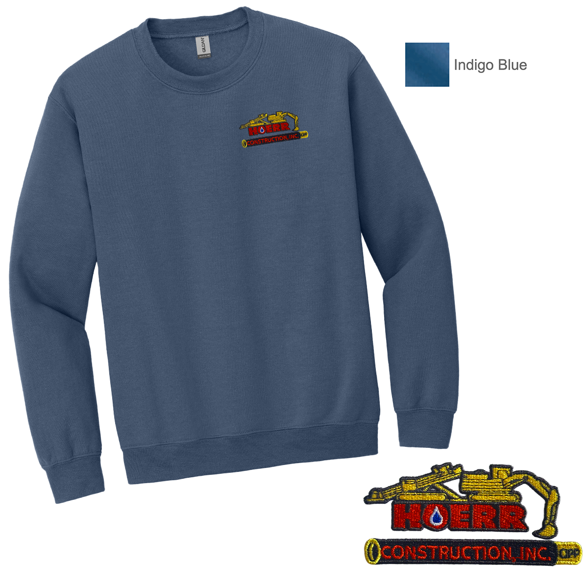 HC - Embroidered - Gildan® Heavy Blend™ Crewneck Sweatshirt