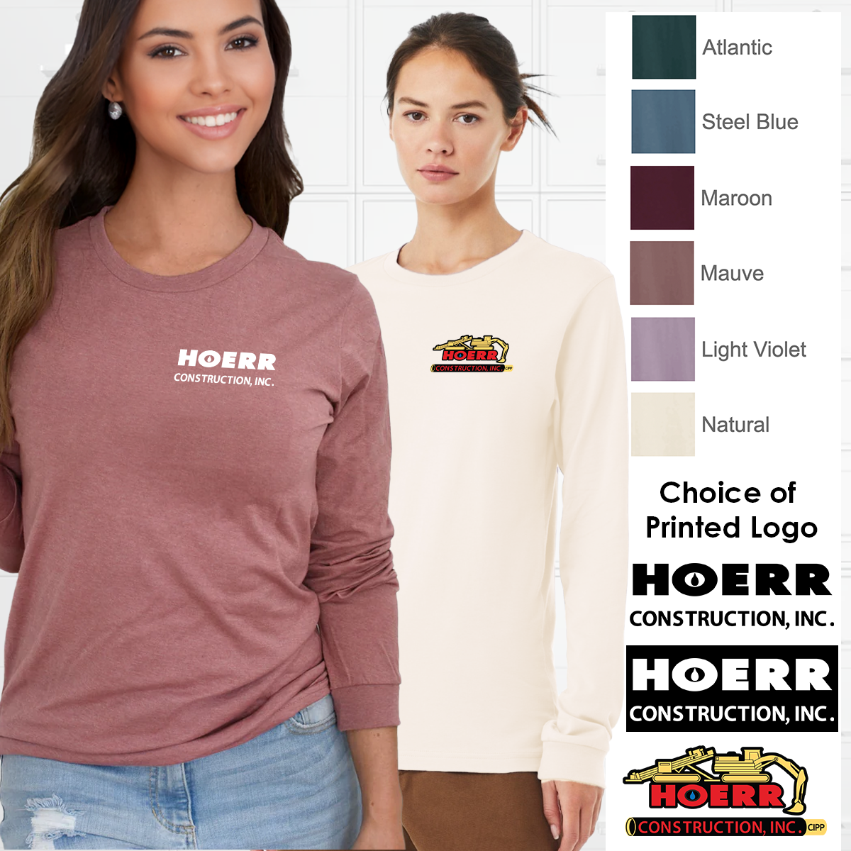 HC - Printed - BELLA+CANVAS® Unisex Jersey Long Sleeve Tee - The Ladies' Requested Colors