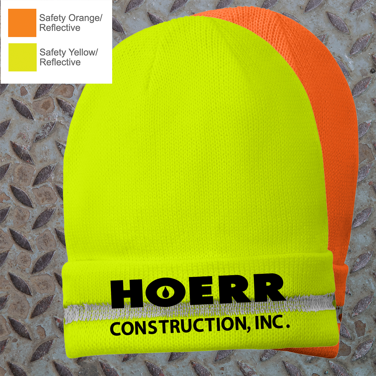 HC - Embroidered - CornerStone® Enhanced Visibility Beanie with Reflective Stripe
