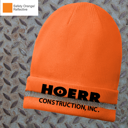 HC - Embroidered - CornerStone® Enhanced Visibility Beanie with Reflective Stripe
