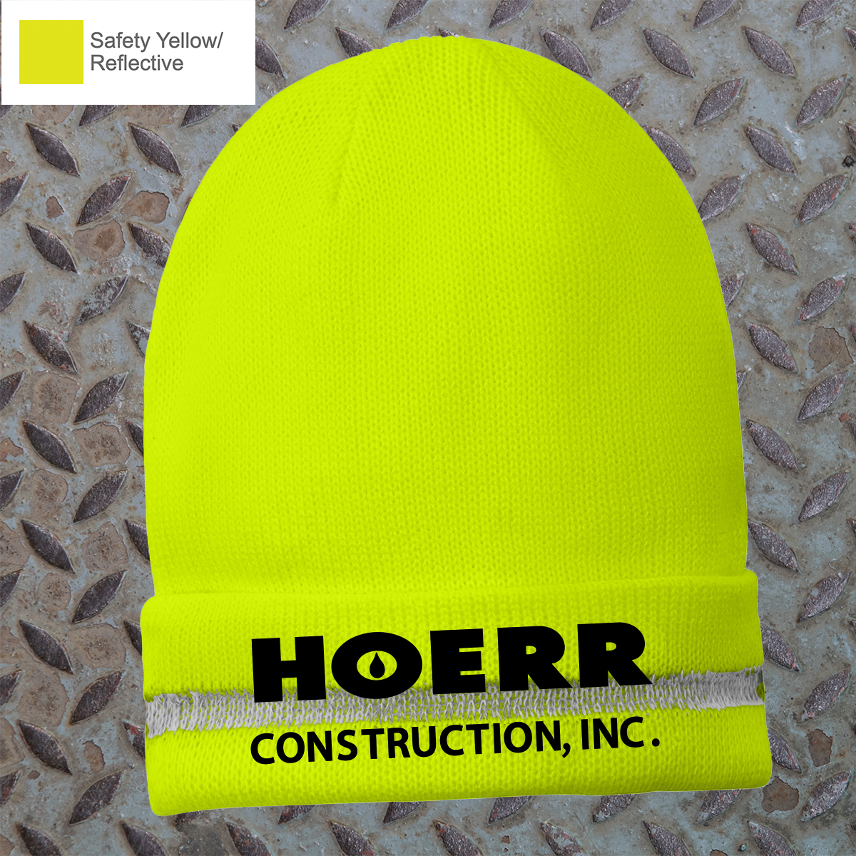 HC - Embroidered - CornerStone® Enhanced Visibility Beanie with Reflective Stripe