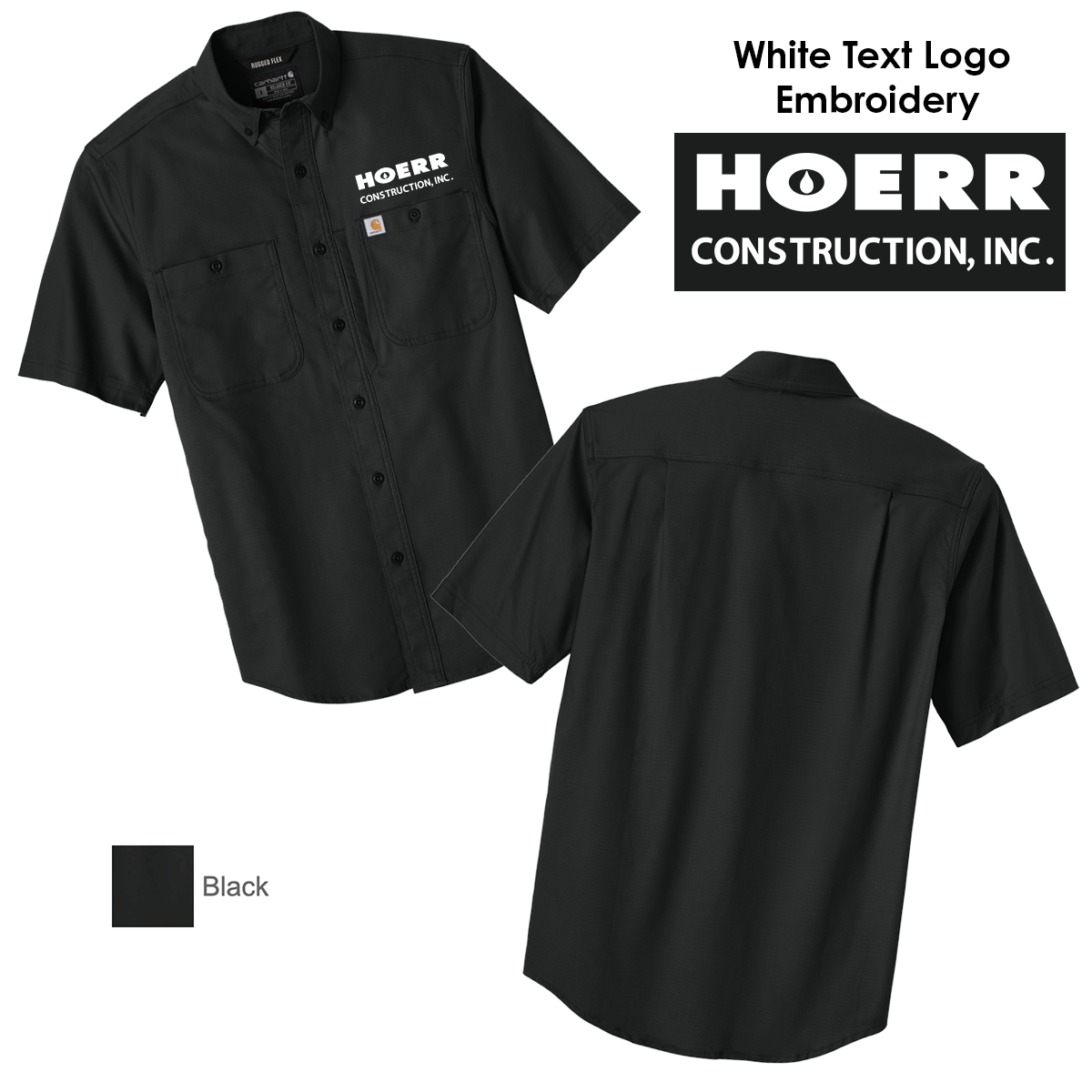 HC - Embroidered - Carhartt® Rugged Professional™ Series Short Sleeve Shirt