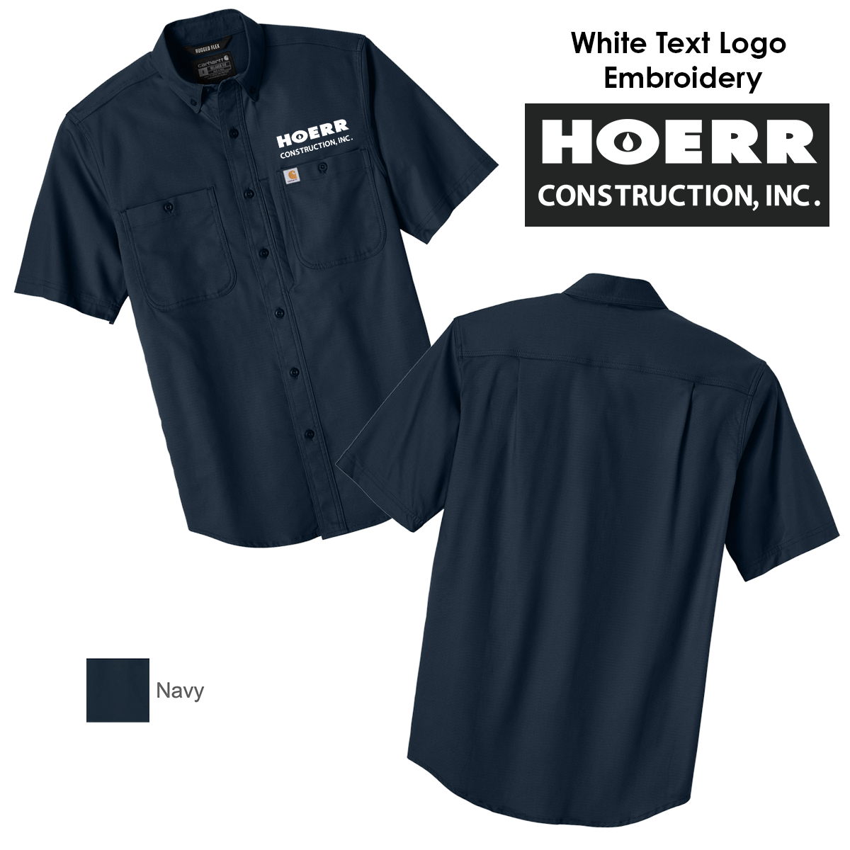 HC - Embroidered - Carhartt® Rugged Professional™ Series Short Sleeve Shirt