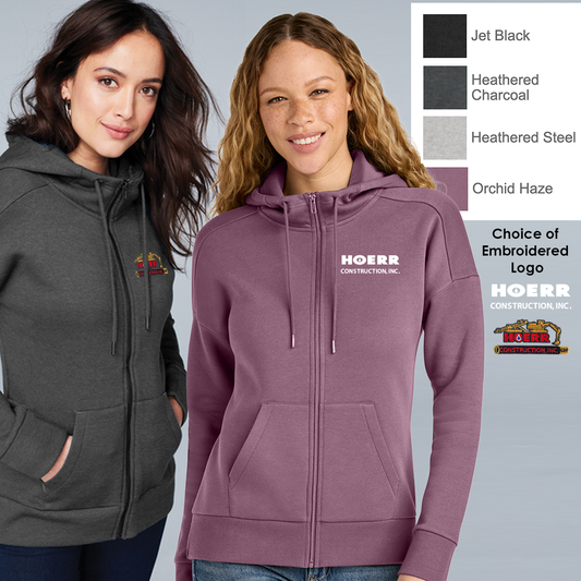 HC - Embroidered - District® Women’s Perfect Weight® Fleece Drop Shoulder Full-Zip Hoodie