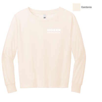 HC - Embroidered - District® Women’s Featherweight French Terry™ Long Sleeve Crewneck