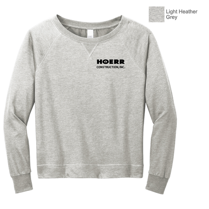 HC - Embroidered - District® Women’s Featherweight French Terry™ Long Sleeve Crewneck