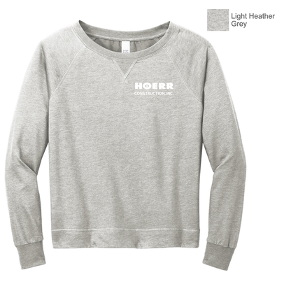 HC - Embroidered - District® Women’s Featherweight French Terry™ Long Sleeve Crewneck