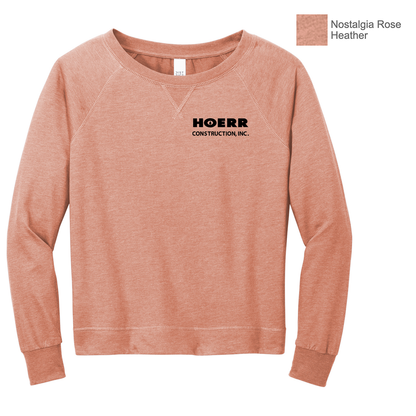 HC - Embroidered - District® Women’s Featherweight French Terry™ Long Sleeve Crewneck