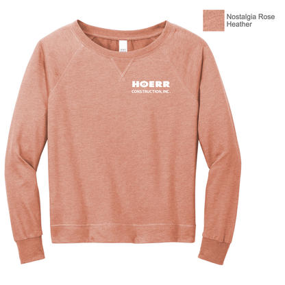 HC - Embroidered - District® Women’s Featherweight French Terry™ Long Sleeve Crewneck